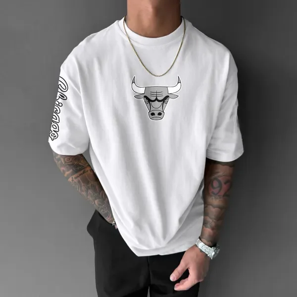 Trendy Summer Sports Wear With Hip-Hop 3D Printed Pattern Loose Top T-shirt Suitable For Outdoor Sports And Causal JORDAN CAVE