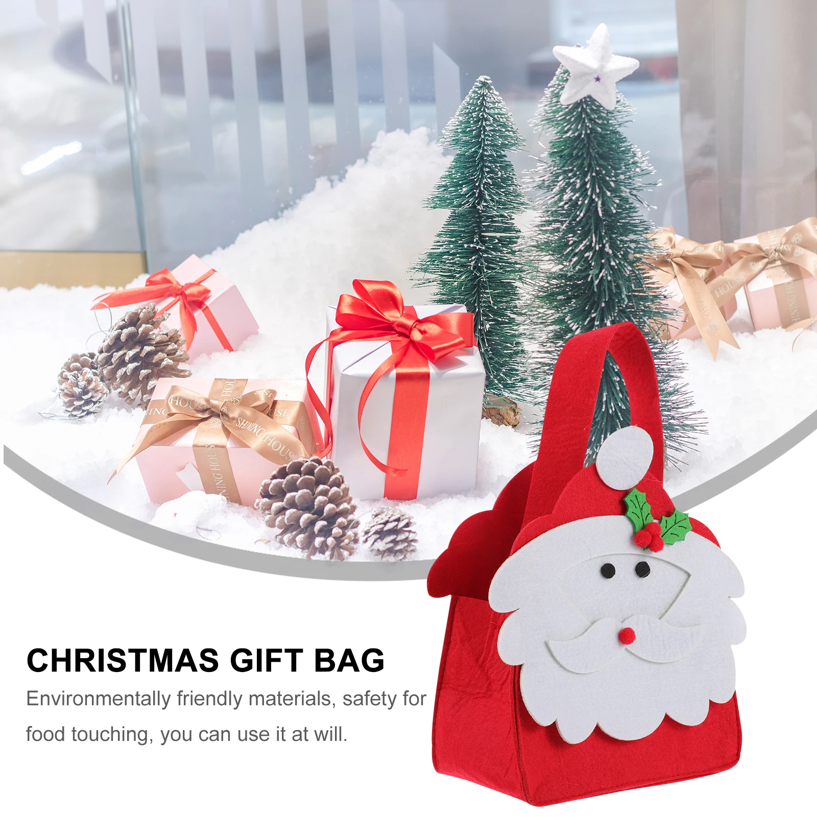 

Candy Bag Xmas Themed Gift Christmas Storage Pouch Bags Festive Family Gathering