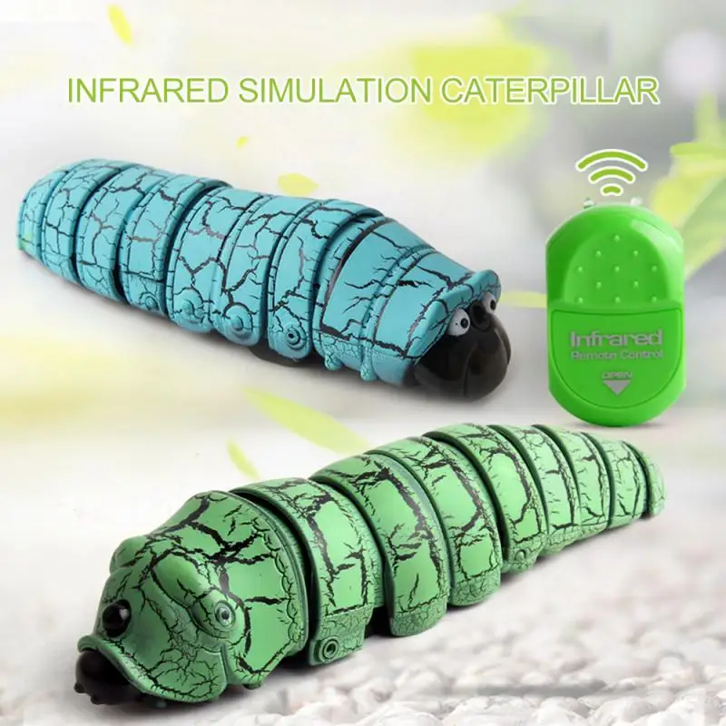 Prank Toy Rc Insects Kids Toy RC Moving Caterpillars Simulation Tricky Remote Control Animals Novel Toy Children Gift