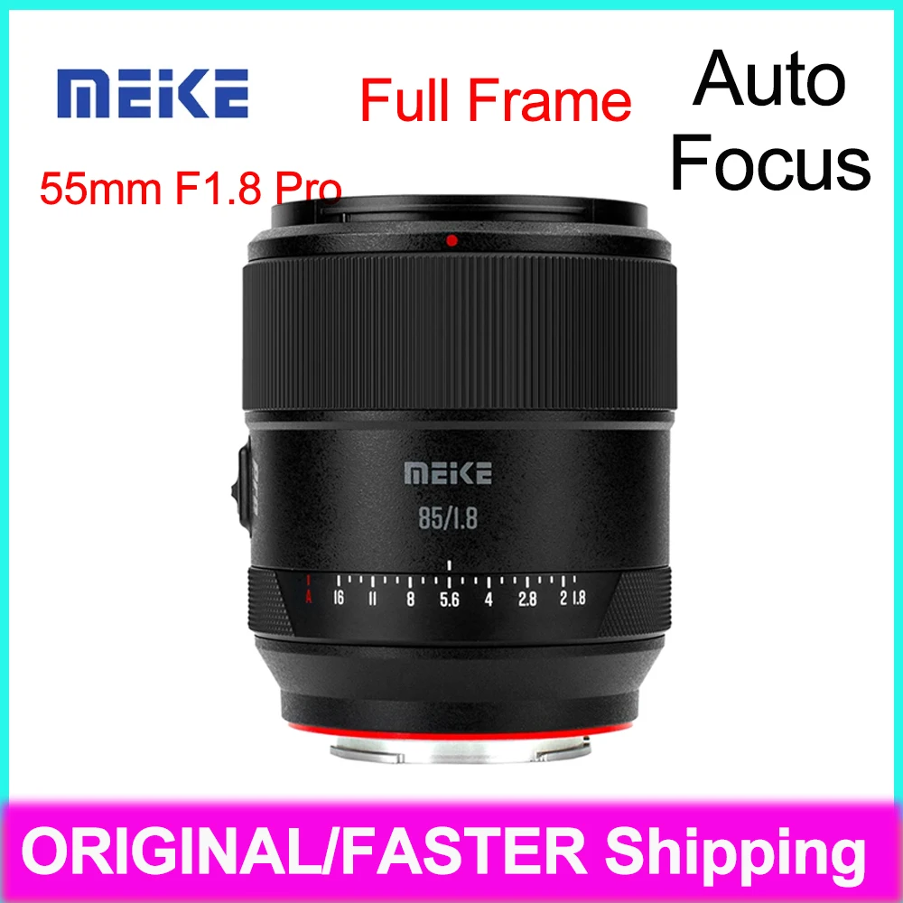 Meke 55mm F1.8 Pro STM Camera Lens Full Frame Autofocus Portrait Lens for Sony E Nikon Z  L mount High Resolution Photography