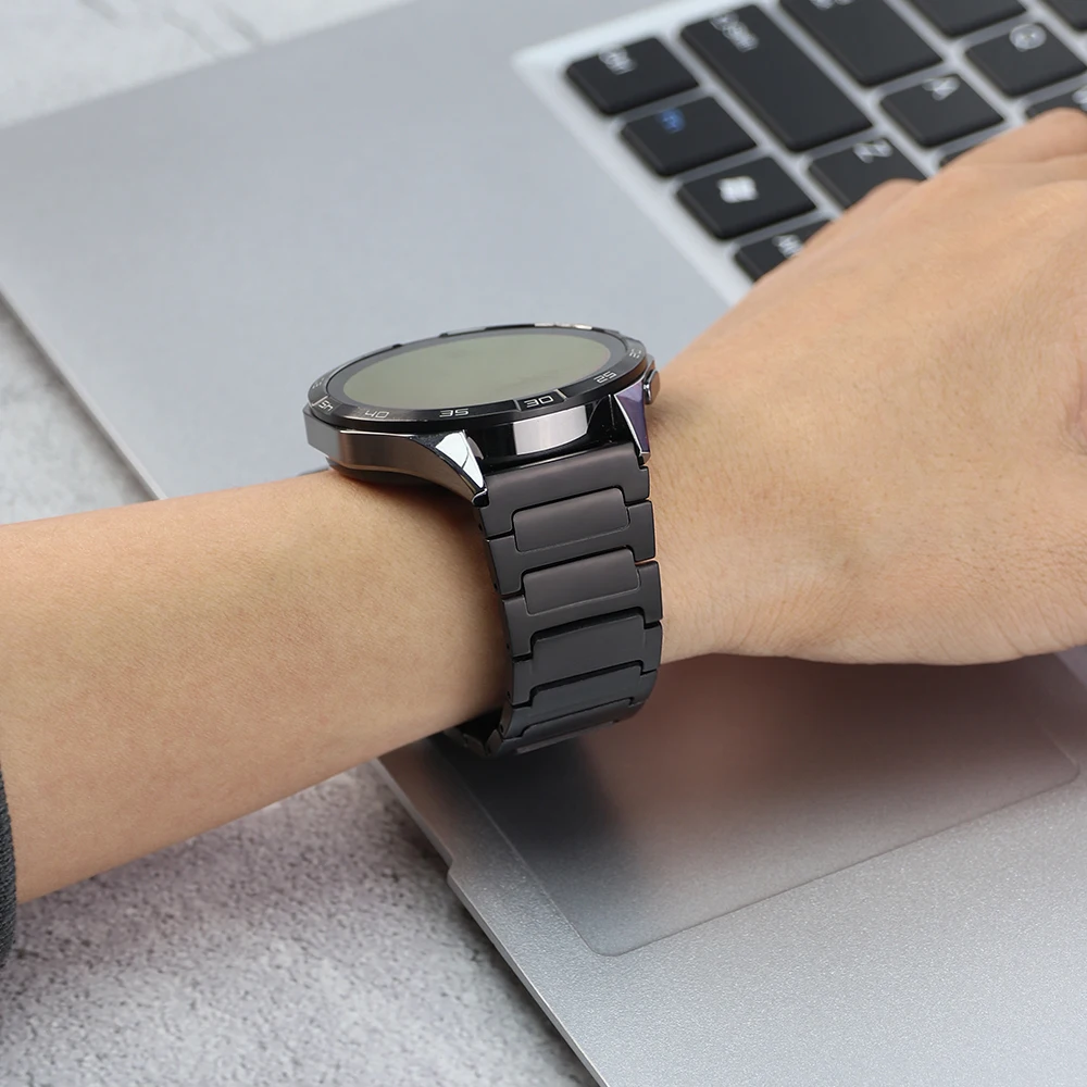 Titanium 22mm Watchband For Huawei Watch GT 6 Pro 5 4 3 2 Men Bussiness Bracelet Luxury Metal Strap For Xiaomi Watch S4 S3 S2 S1