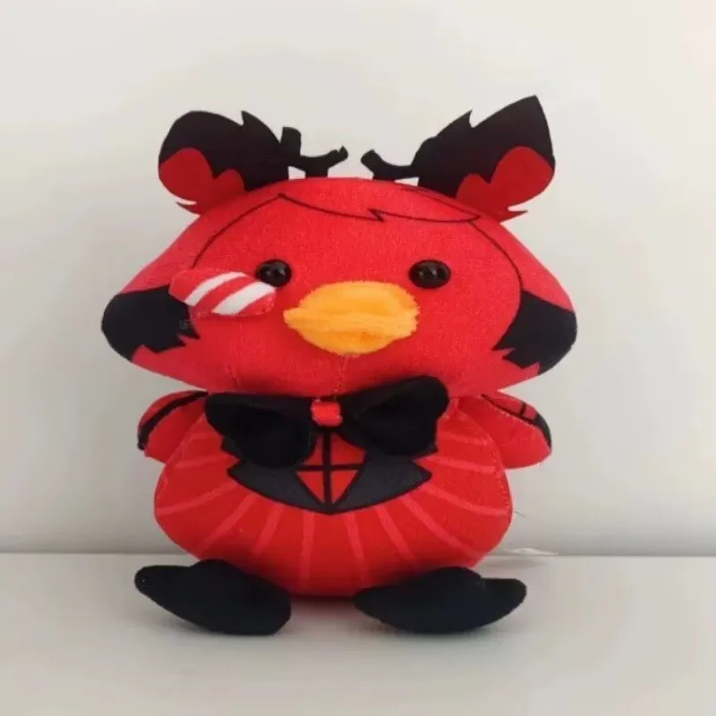 En Stock Hazbin hôtel Alastor chat forme peluche poupée mignon oreiller cadeau de fête Alastor chat canard en peluche poupée unisexe cadeau d'anniversaire