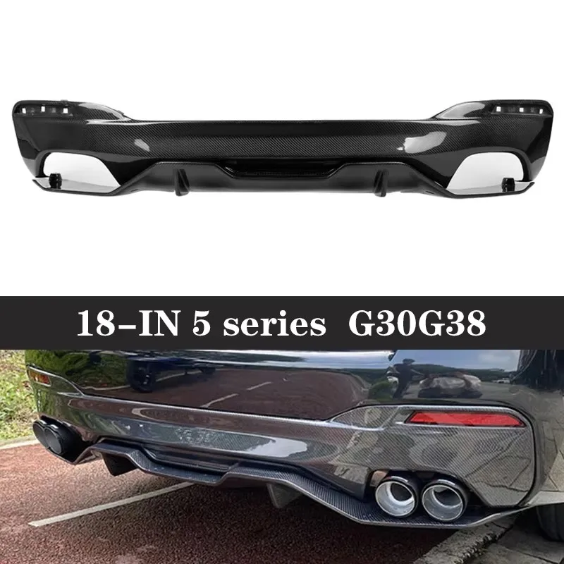 For BMW 5 series M5 F90 G30 G38 530i 540i Carbon Fiber Car Rear Bumper Diffuser Rear Splitters Spoiler Back lip shunt body kit