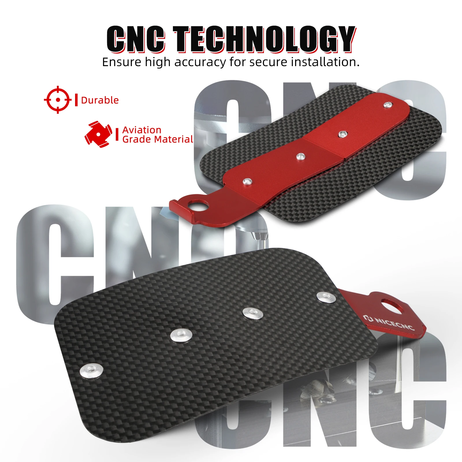 NICECNC For TRX 450R 3k Carbon Fiber & T6-6061 Aluminum Carburetor Heat Shield For Honda TRX450R 2006-2009 TRX450ER 2006-2014