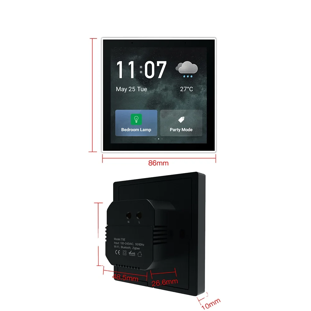 HDL Touch Screen Control Panel Smart Home System Solution Control 4 Home Automation Zigbee Gateway Supported 4 Inch All In One