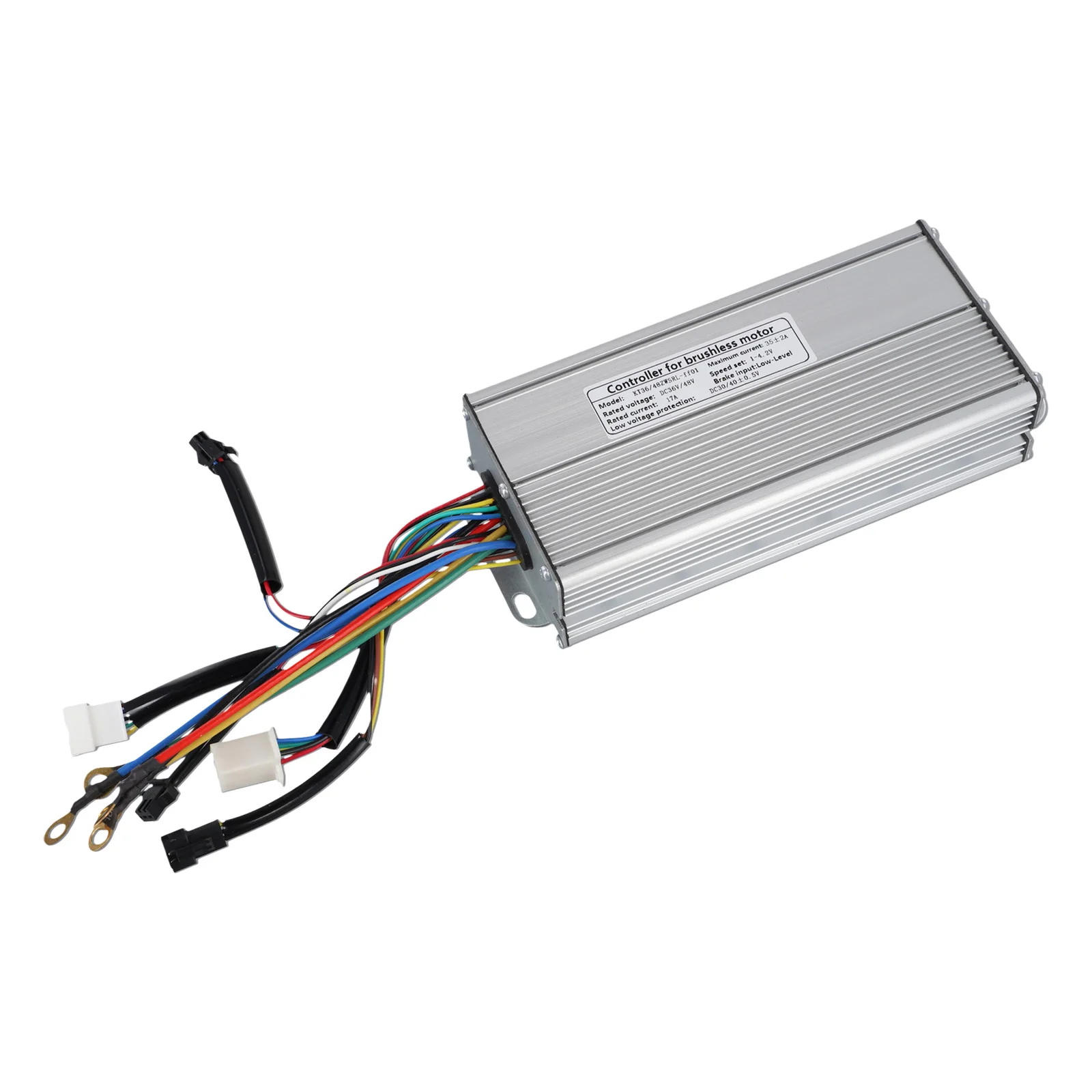 No Noise Ebike Controller Motor Controller 36V 48V KT-35A Metal Speed Driving Stall 1000-1500W Output Short Circuit