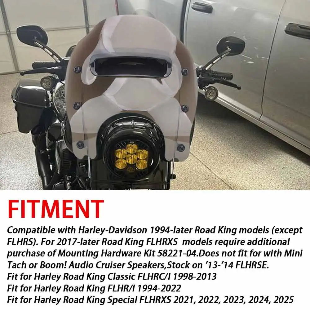 For Harley Road King Special FLHRXS 2021 2022 2023 2024 2025 Windshield/Windscreens/Wind Deflectors Kit Motorcycle Part Plastic