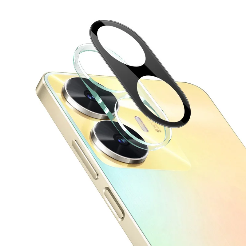 

Защитная пленка для объектива камеры IMAK с защитой от царапин для Realme C55, пленка из закаленного стекла + акриловая крышка объектива (черная версия)