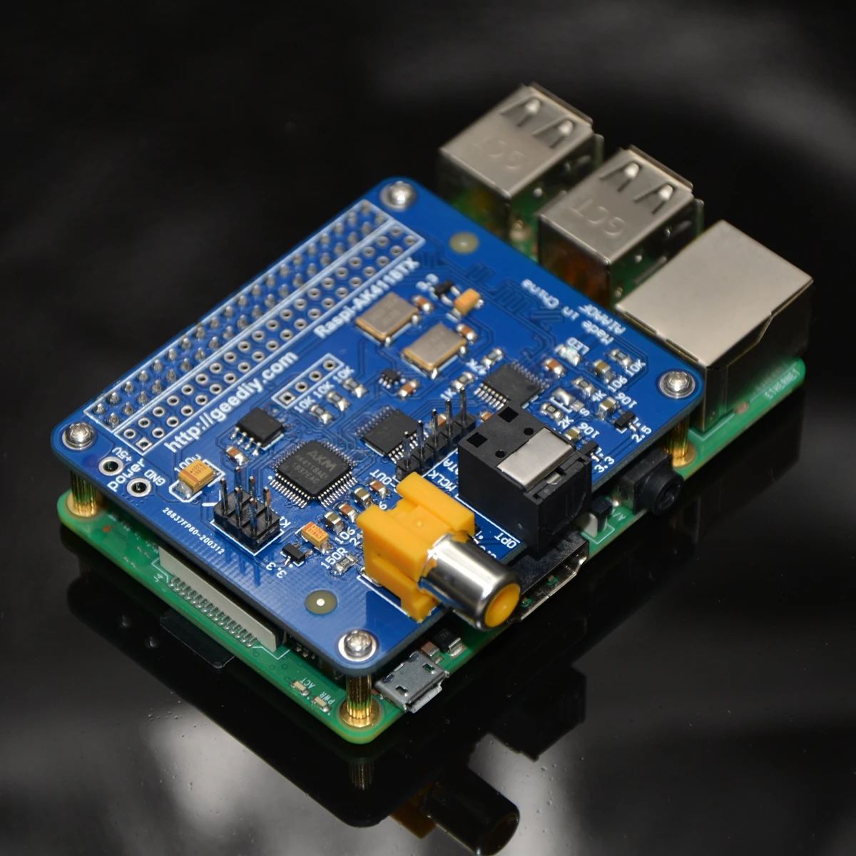 AK4118-TX coaxial fiber I2S output board up to 24 192