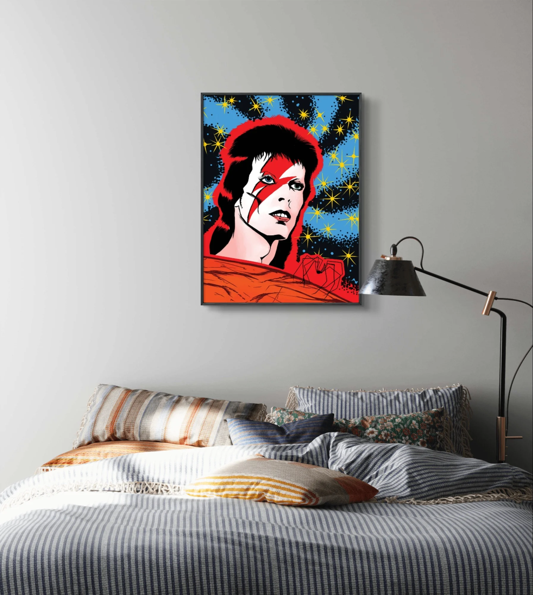 B-Bowie 5D Diamond Painting Kit British Rock Singer Posters Mural Diy Diamond Embroidery Cross Stitch Fan Gift Room Wall Decor