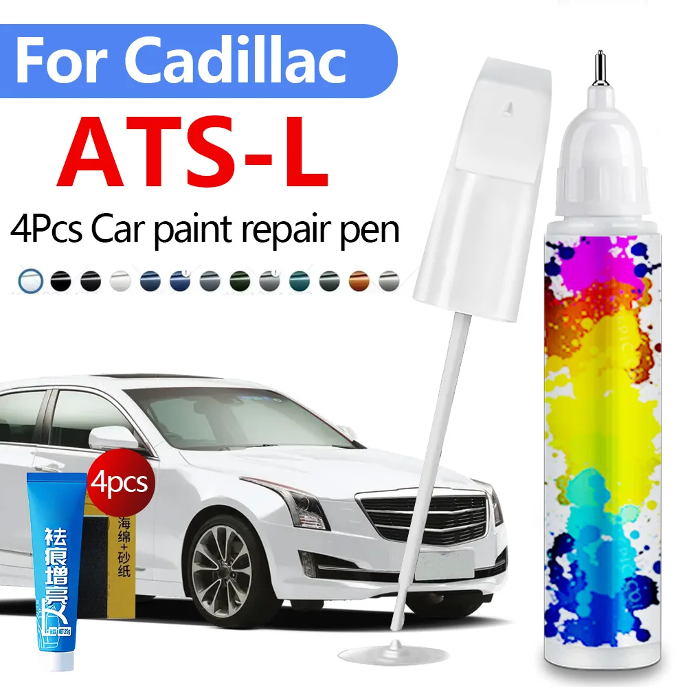 

Ручка для ремонта автомобильной краски для Cadillac ATS-L 2015-2019 гг., аксессуары для ремонта царапин, 4 шт., черный, белый, синий, фиолетовый, золотой