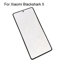 2pcs For Xiaomi Blackshark 5 Front LCD Glass Lens touchscreen Black shark 5 Touch screen Panel Outer Screen Glass without flex