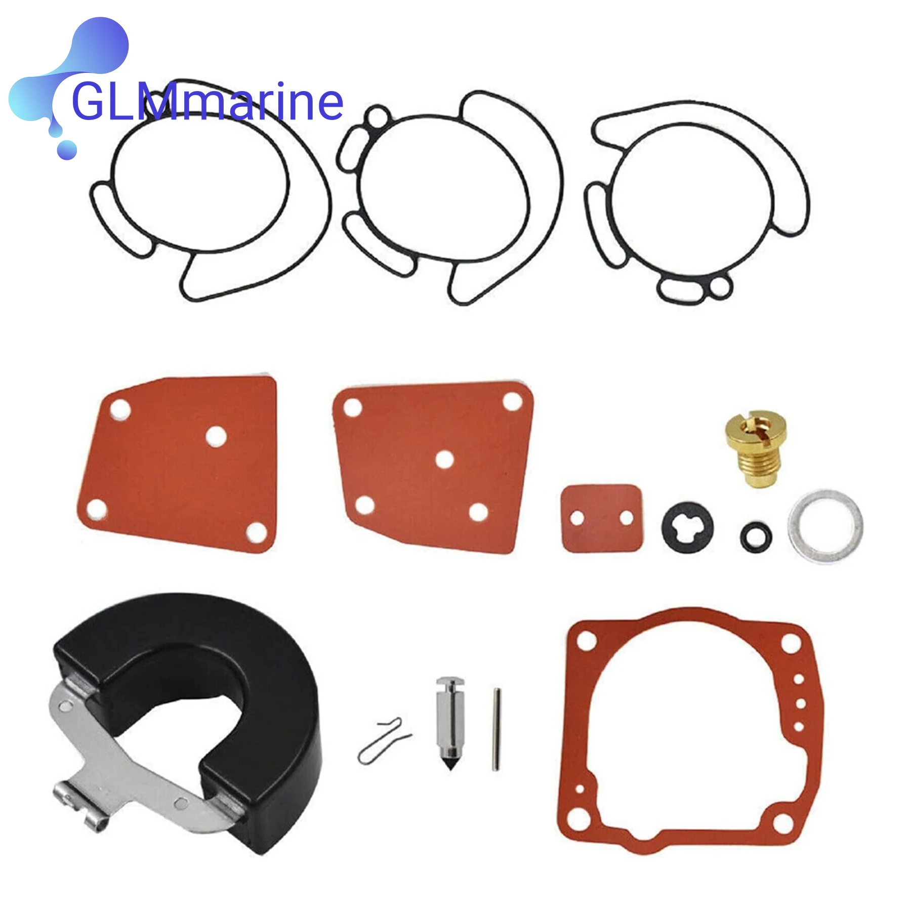 مجموعة إعادة بناء المكربن Carb الجديدة مع عوامة لجونسون Evinrude 438996 BRP OMC V4 V6 90 100 115 150 175 حصان 777719 435442 18-7247 #6