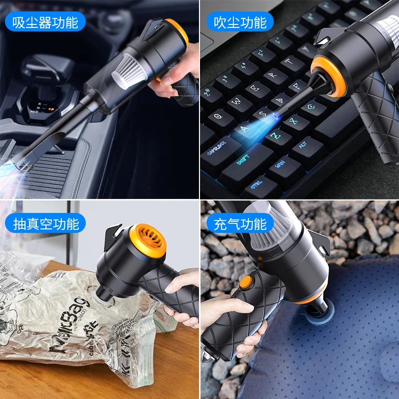 6in1 Wireless Car Vacuum Cleaner 6000Pa Cordless Handheld Auto Portabale Vacuum High-power Vacuum Cleaner For Home Office Car