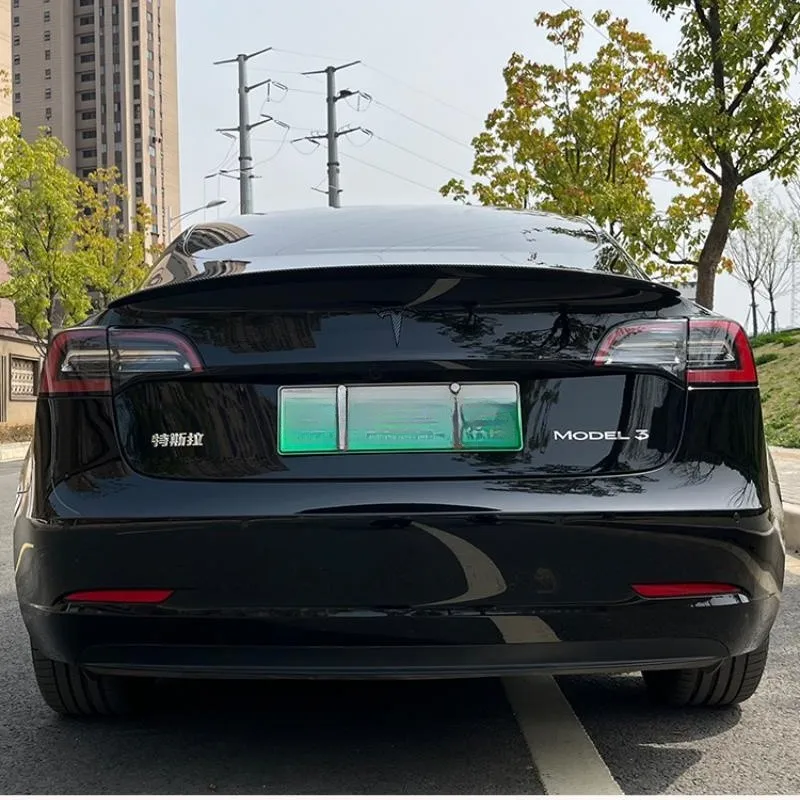 Aksesori ekor sayap Spoiler bagasi belakang For Tesla Model 3 2016-2023 Tuning asli kinerja tinggi Deflektor Air Dam Trim ABS