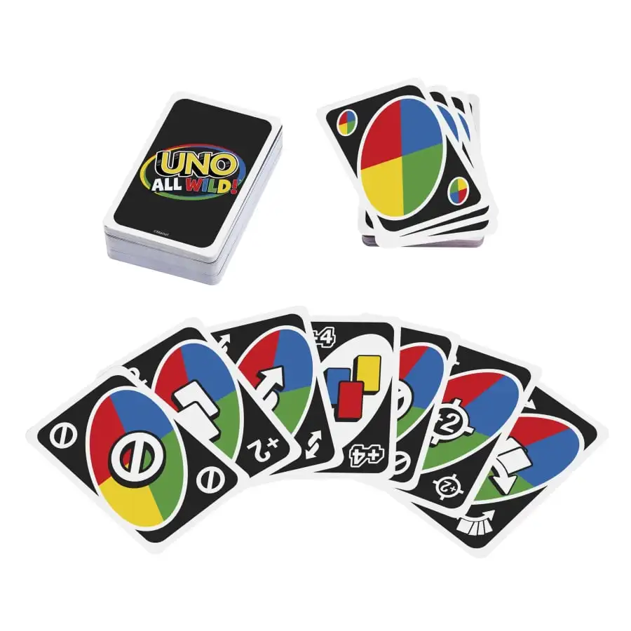 Mattel Games UNO All Wild! Card Game Multiplayer UNO Card Game Family Party Games Toys Kids Toy Playing Cards