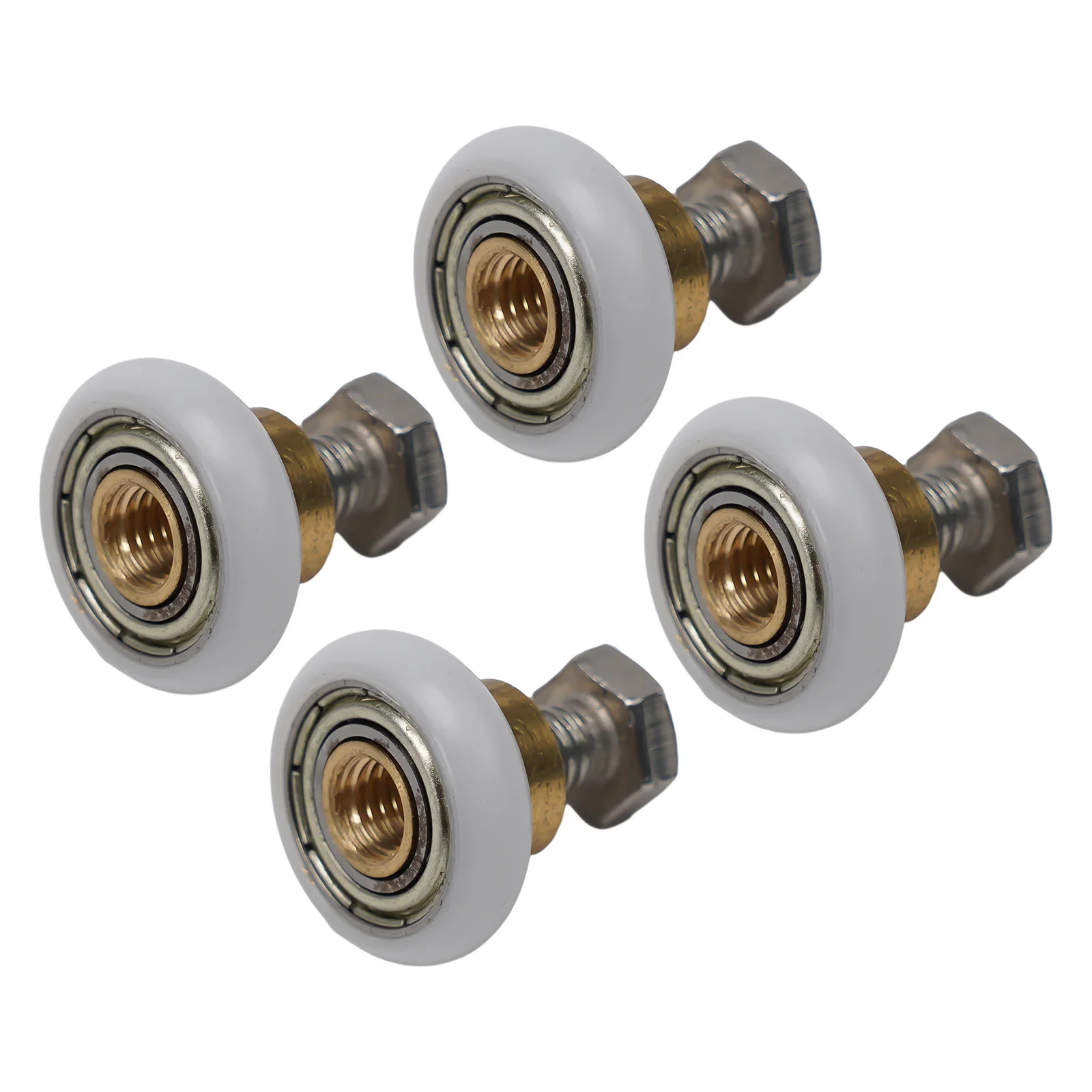 4pcs Universal Shower Room Cabins Pulley Bathroom Shower Room Roller Runners Wheels Pulleys Diameter 20mm 23mm 25mm 27mm