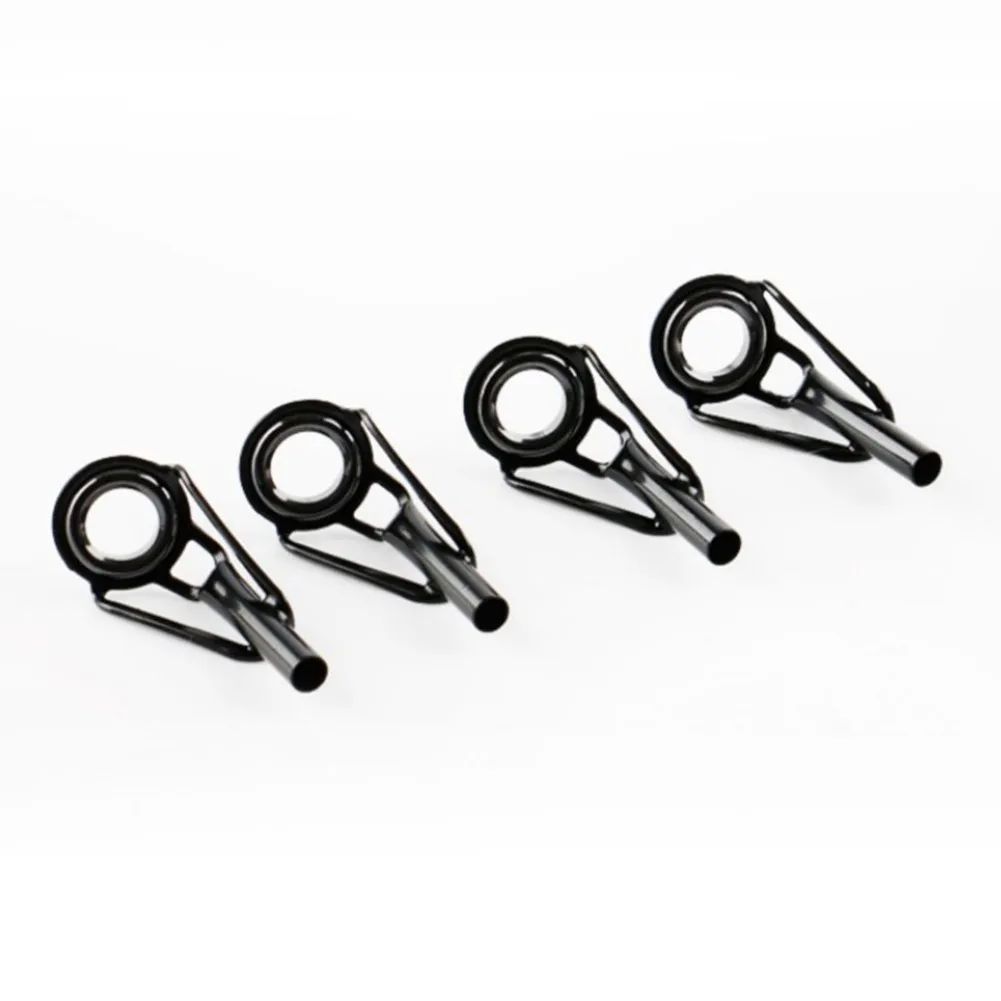 5pcs Fishing Rod Guides Eye Line Rings For Fishing Rods Multi Sizes Repair Building Pole Stainless Steel+Ceramic
