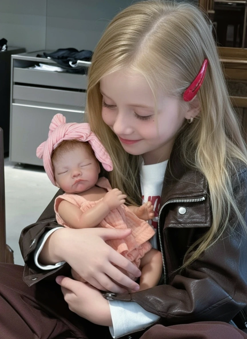 

Aizwa1 10 Inch Levi Girl Soft Touch bebe reborn de silicona Reborn Dolls With Rooted Hair Newborn Doll Toy