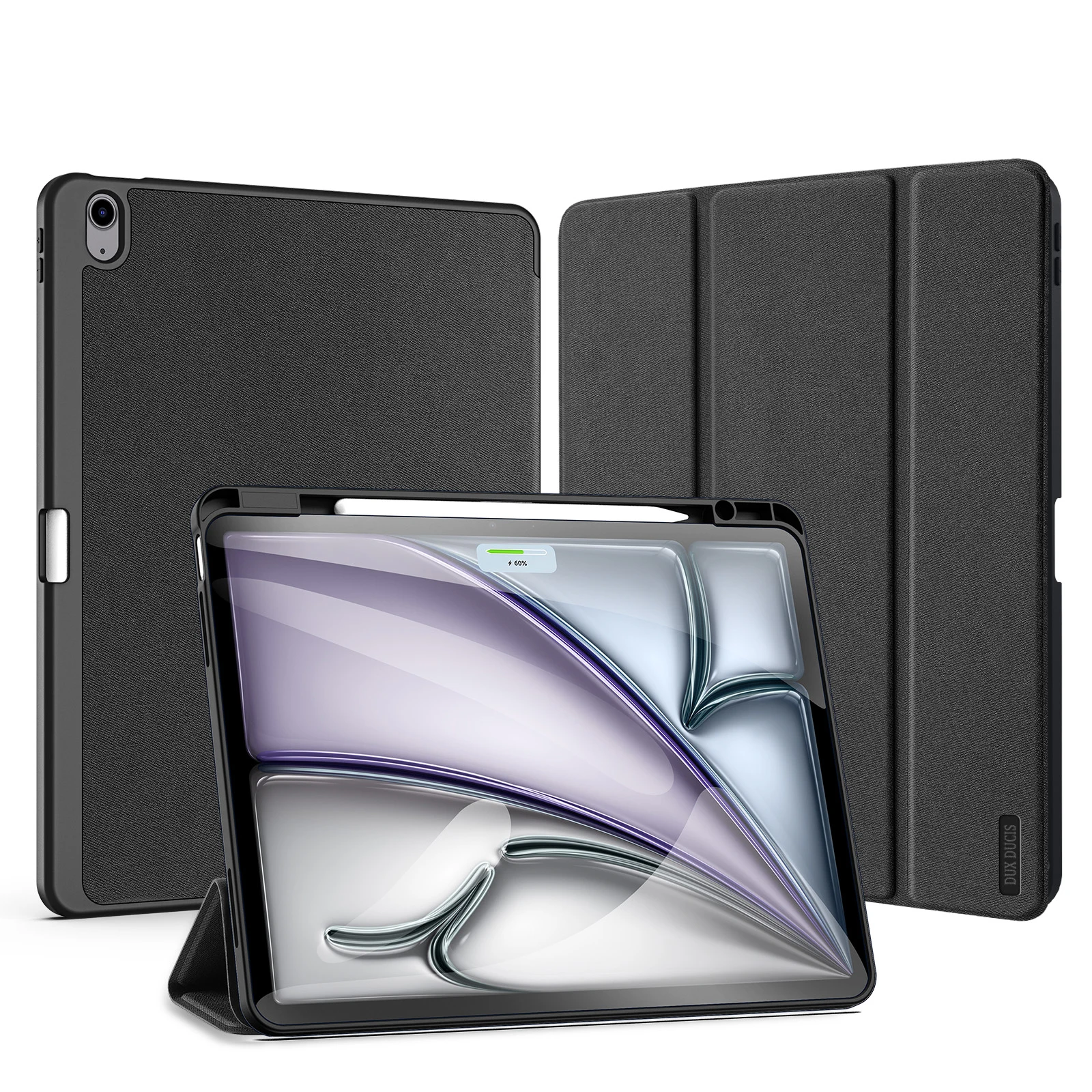 DUX DUCIS Trifold Stand Tablet Case for iPad Pro 11 iPad Air 13 Mini 6/7 iPad10/11 2025 with Stylus Pen Holder & Auto Sleep Wake