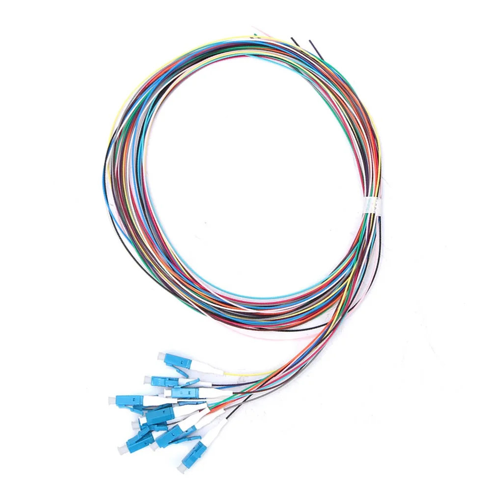 LC/UPC Fiber Optic Pigtail 1310-1550nm Wavelength Single Mode Fiber Pigtail Low Insertion Loss Good Temperature Stability