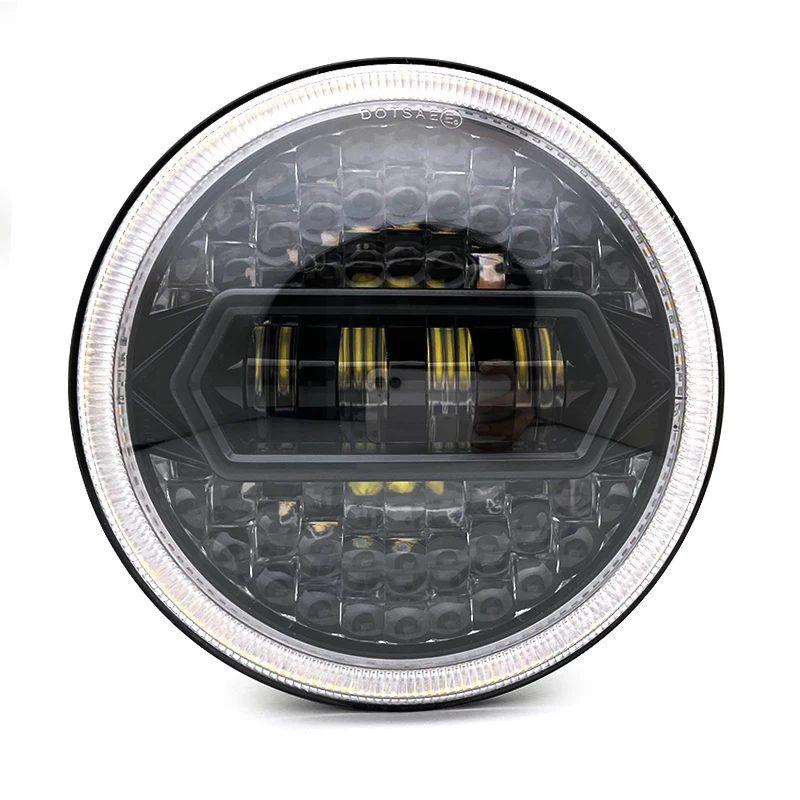 

1Pair 7 Inch LED Headlights, Round Projector Headlamps With High Low Beam DRL Turn Signal For Jeep Wrangler JK LJ CJ TJ.