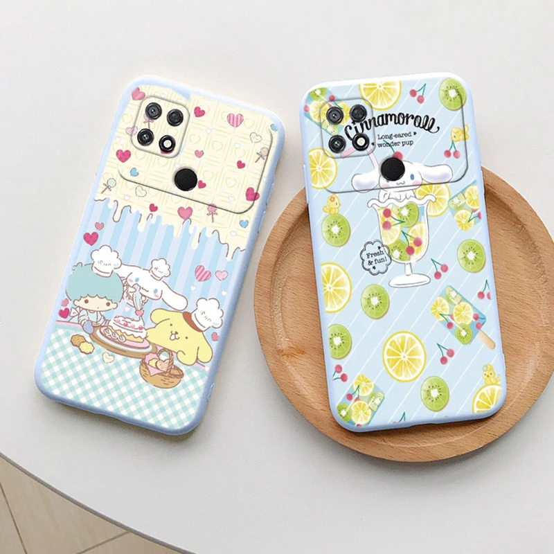 Cartoon Little Twin Star Baby Cinnamoroll for Xiaomi POCO C40 Girl Funda Silicone For POCOC40 poco c40 Phone Cases Cover Back