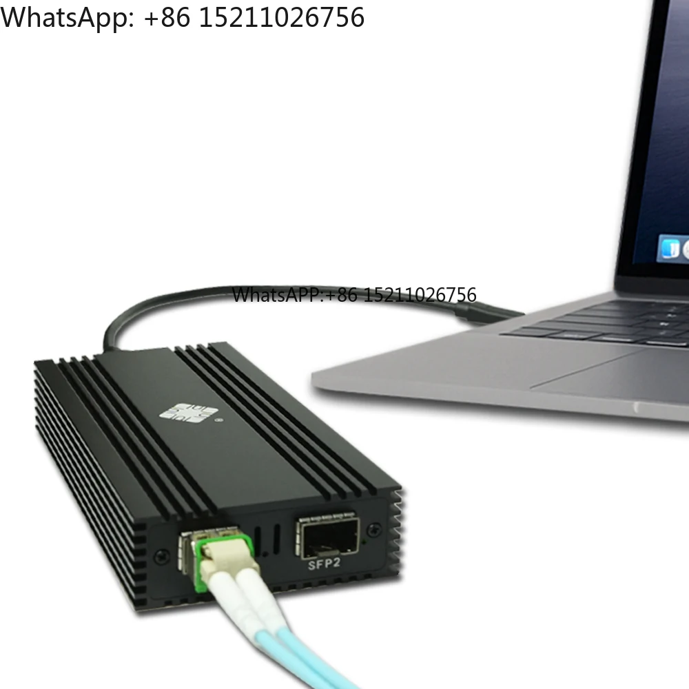 Двухпортовый Ethernet 10G SFP+ USB4, 40 Гбит/с, совместимый с Thunderbolt 5/4/3 — 82599ES, 2-портовая оптоволоконная сеть 10GBASE-T