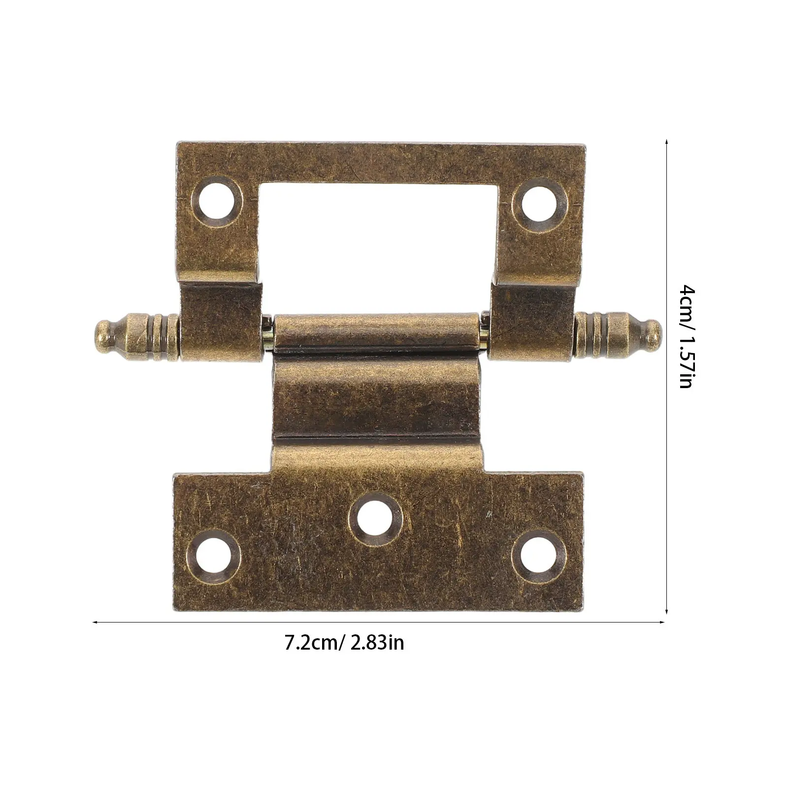 Grandfather Clock Door Hinges Vintage Bronze Decorative Metal Accessories Mechanical Clock Door Replacement Parts DIY