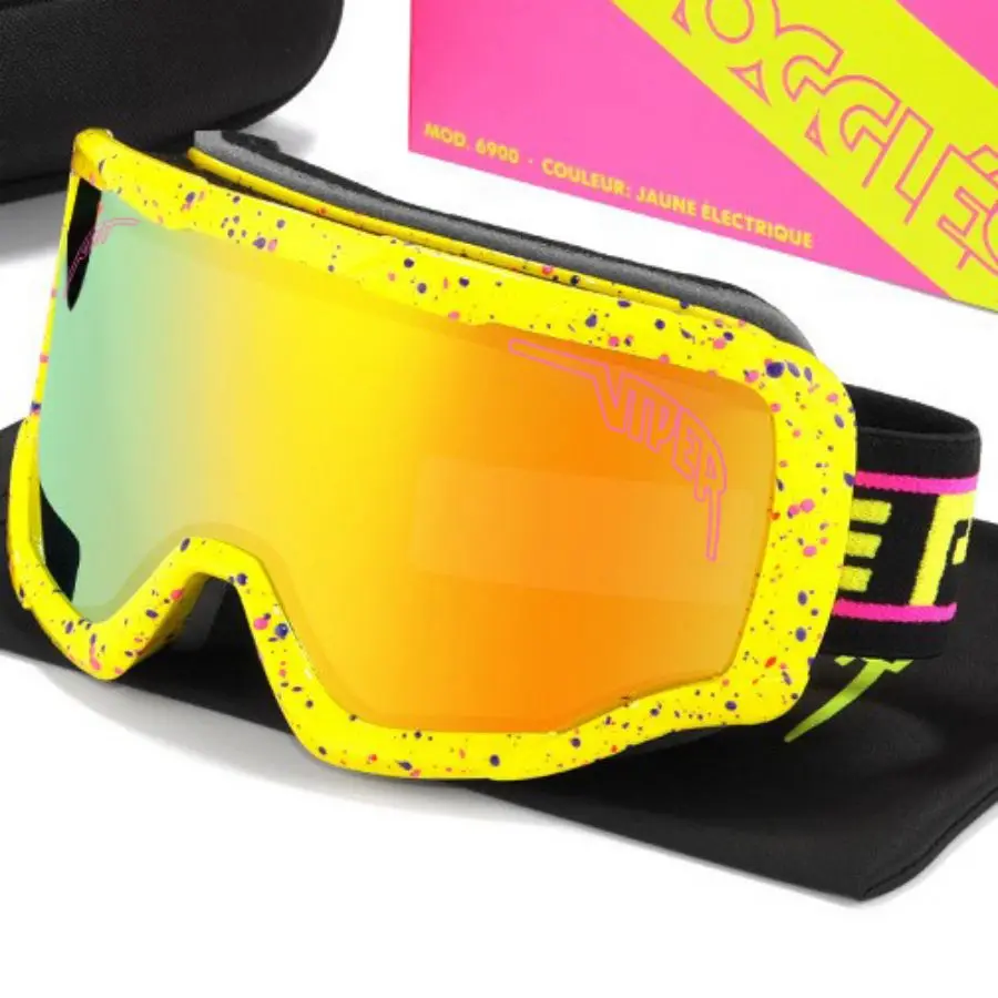 Double Layers Anti fog Ski Goggles Pit Viper Snow Snowboard Glasses Outdoor Sport Eyewear Snowmobile Mask