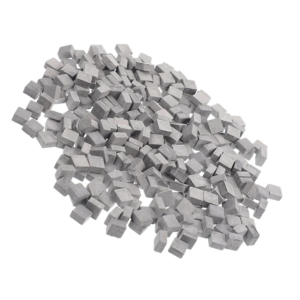 

210Pcs Miniature Grey Simulation Bricks 1:16 Scale Realistic DIY Fake Brick Ornament for Architectural Landscape Decoration