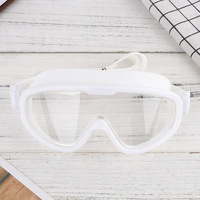 1Pcs Waterproof Anti-Fog Professional Swimming Goggles Adjustable Band Comfortable Silicone Swimming Glasses White