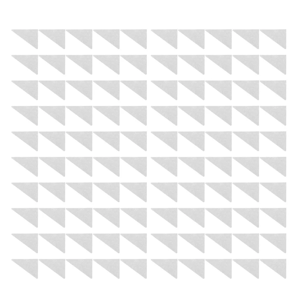100pcs Self Adhesive Collar Support Stickers Triangular Shape Disposable Adhesive Collar Stays No Curl Design Shirt Neck Stays