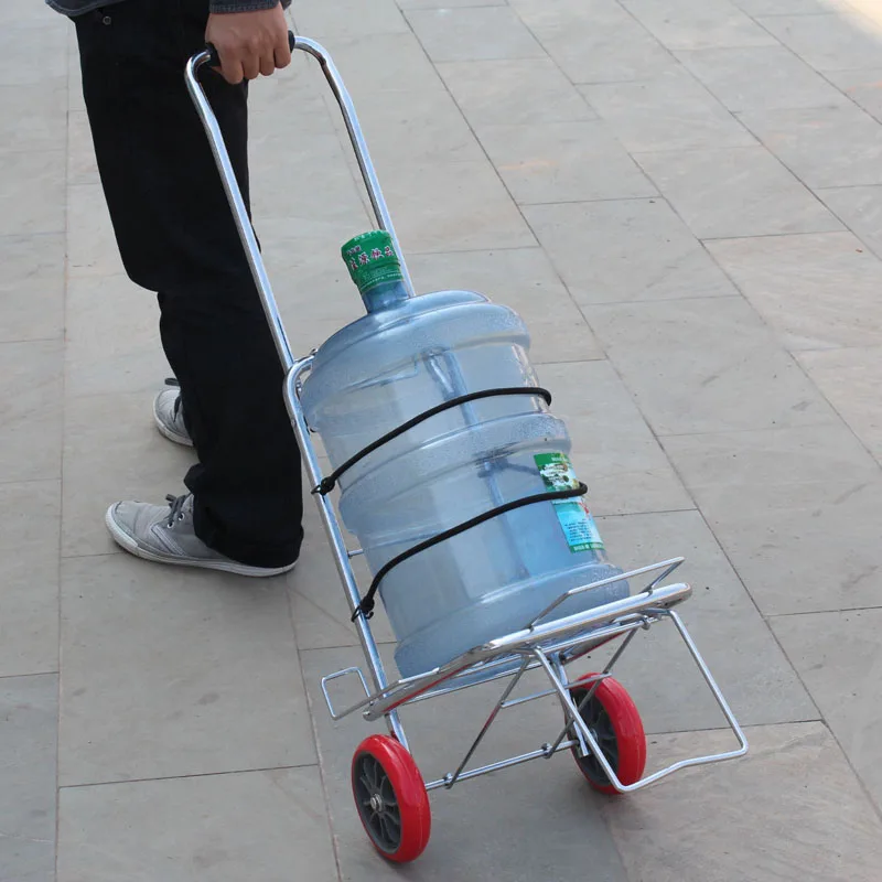 Portable Folding Shopping Cart Hand-Pulled Vegetable Buying Car Home Use Two-Wheel Hand-Push Truck Luggage Car Hand Trolley