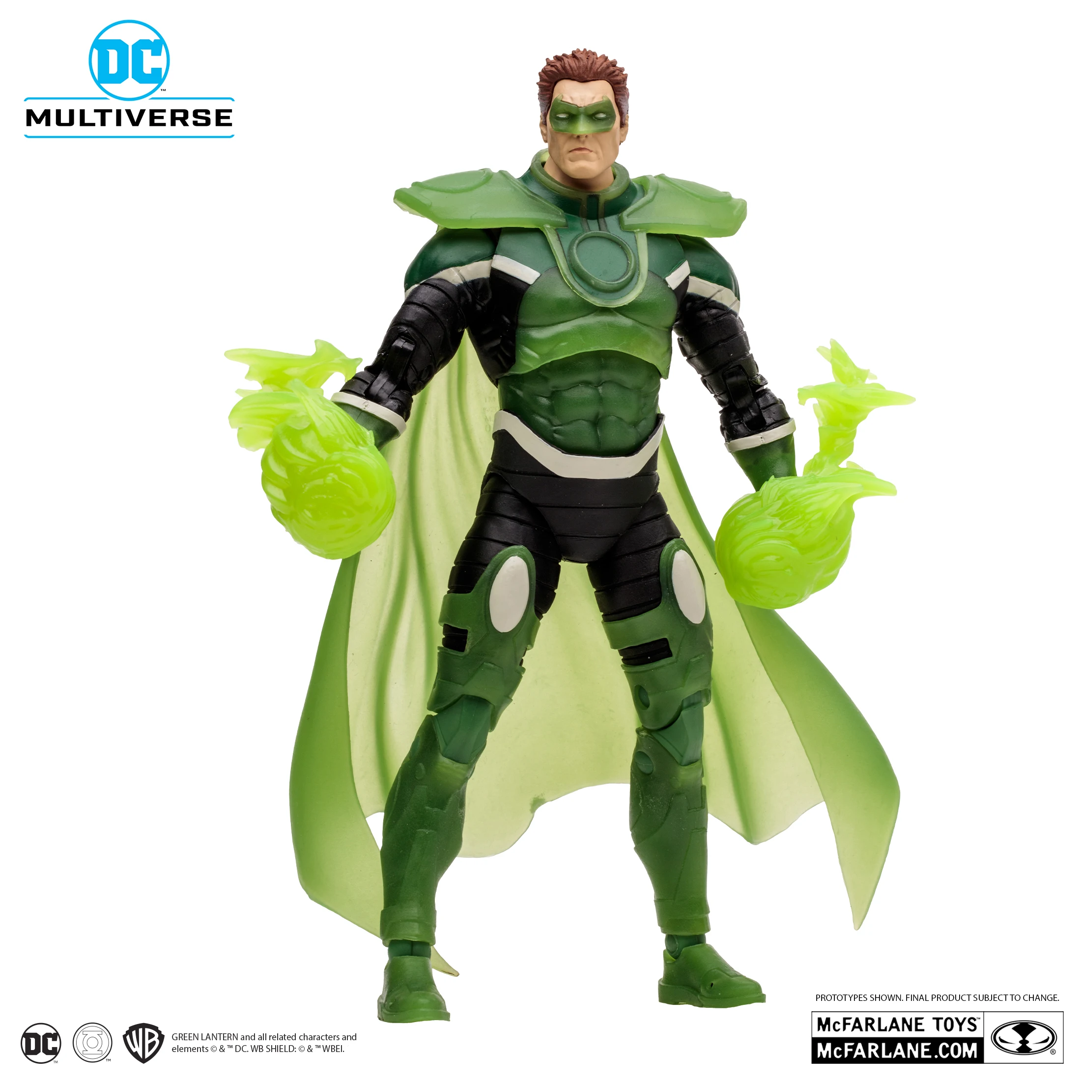 Genuine Mcfarlane Dc Parallax Monster Hal-Green Lantern 7 Inches Parallax Zero Hour: Crisis In Time Glow In The Dark Edition