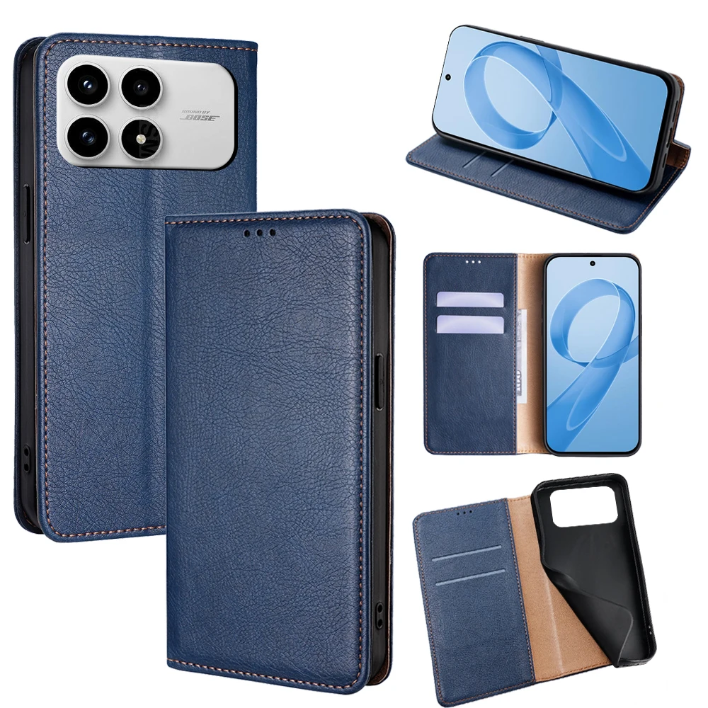 

Wallet Case for Xiaomi Poco F8 Ultra M8 Pro 5G Leather Cover Case with Card Holder Magnetic Closure