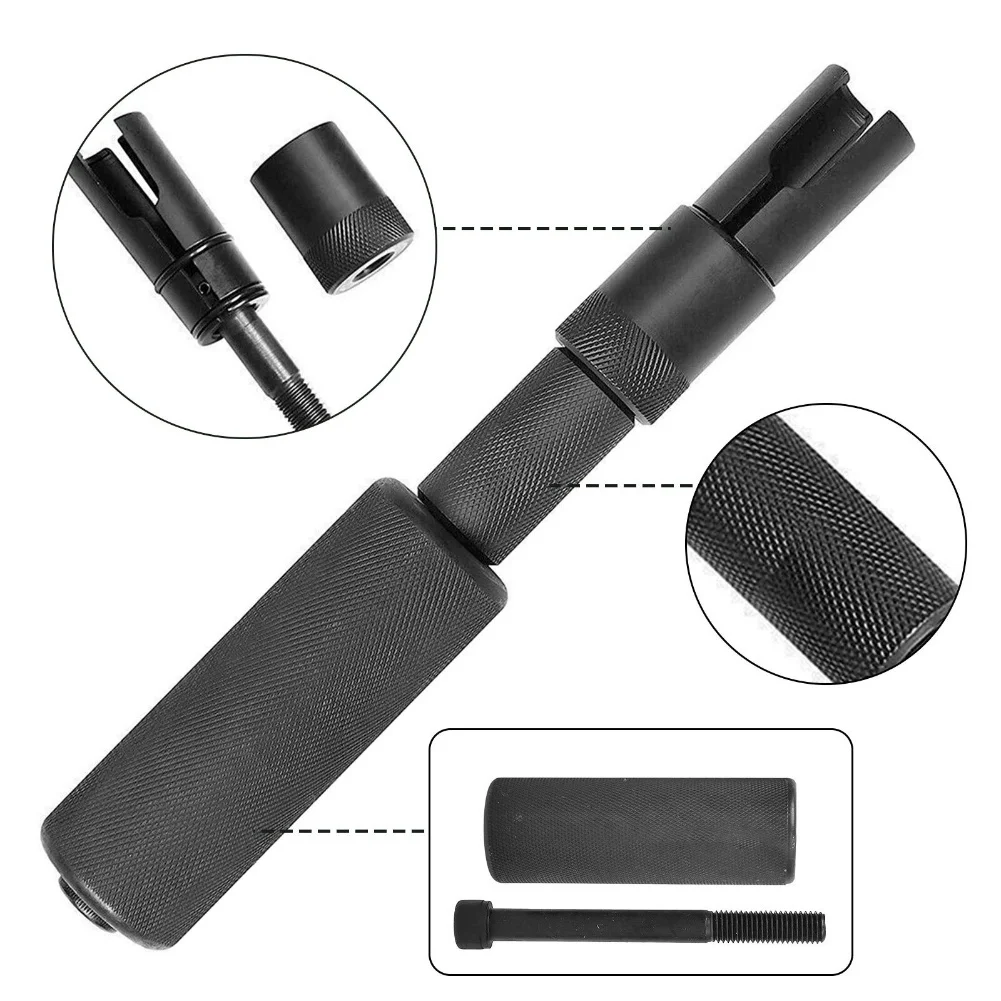 أدوات صيانة السيارات ملحق أداة المحرك الأسود حاقن الوقود أداة مجتذب العلامة التجارية الجديدة حالة سهلة التركيب المواد المعدنية