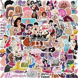 10/30/50/100pcs Hot TV Show RuPauls Drag Race Stickers Cartoon Waterproof Decals DIY Notebook Laptop Luggage Classic Fun Sticker