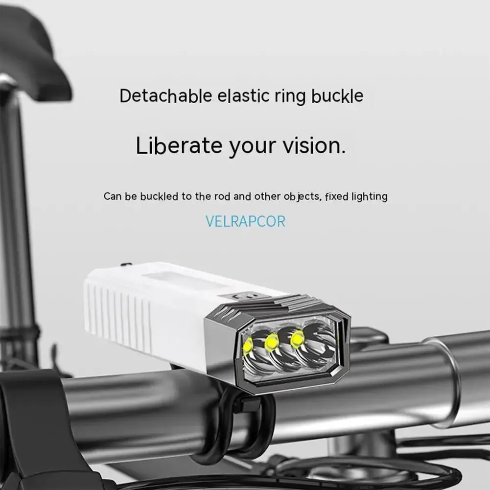 Mini lanterna multifuncional, LED ao ar livre, USB recarregável, Cob Strong Light, luz de bicicleta, Power Bank