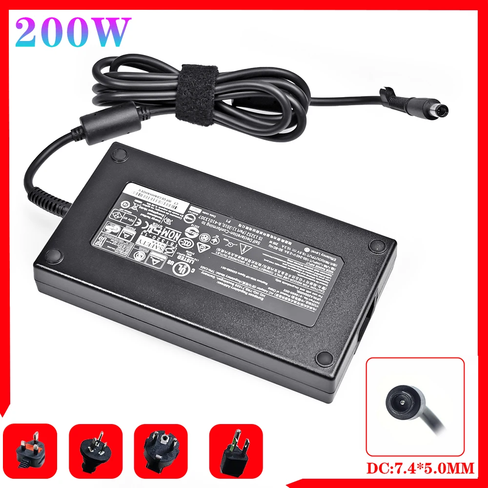 

19.5V 10.3A 200W 7.4*5.0mm Laptop Charger For HP 8740W 8760W 8770w ZBOOK 15G2 17G2 TPN-CA03 HSTNN-CA16/24 Notebook Power Supply