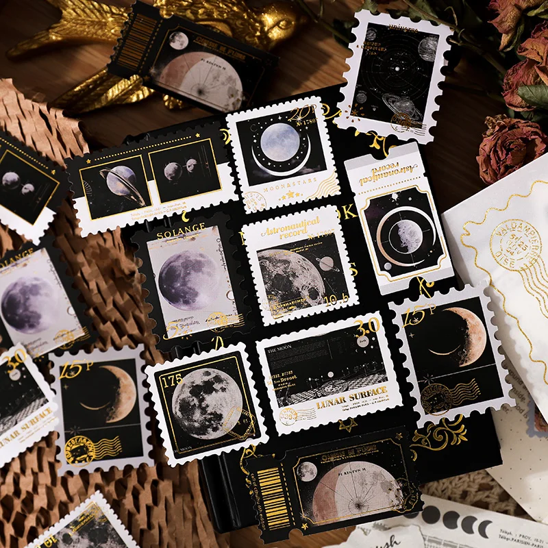 6Style 30Pcs/bag Stamping Stamp Theme Material Pack Creative Material Decoration DIY Handbook Scrapbook Photo Frame Envelope