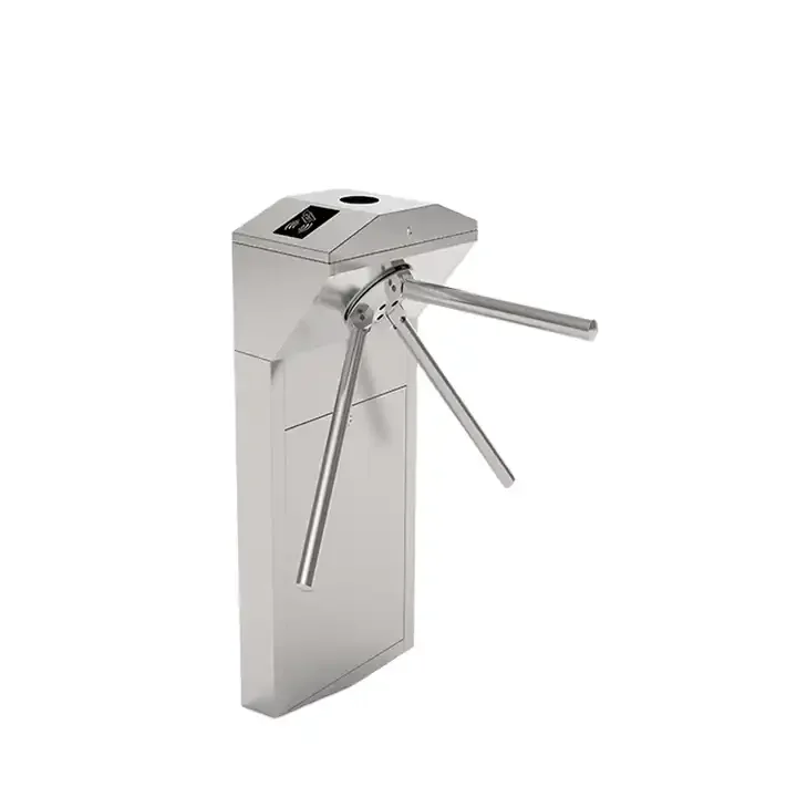 Semi-Auto Waist High Tripod Turnstile Coin Accept Scenic Spot Ticket System QR Code Access Control System