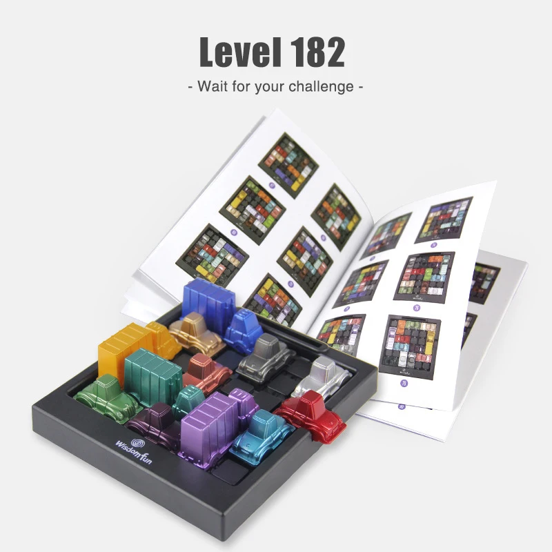 ปัญญาการคิดเชิงตรรกะการฝึกอบรมกลยุทธ์ปริศนาของเล่นเด็กแข่งรถรุ่นเขาวงกตผจญภัยที่จอดรถโต๊ะเกม