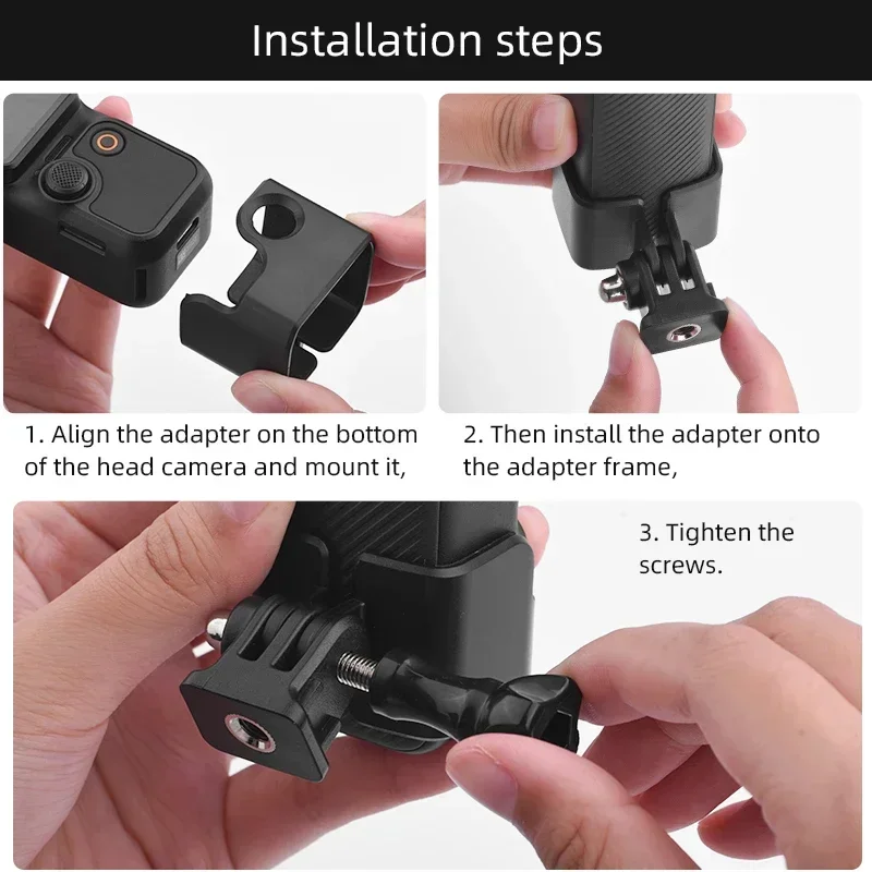 BRDRC  Camera Adapter Mount for DJI Osmo Pocket 3,Neck Holder Adjustable Chest Mount Strap Backpack Clip Camera accessories