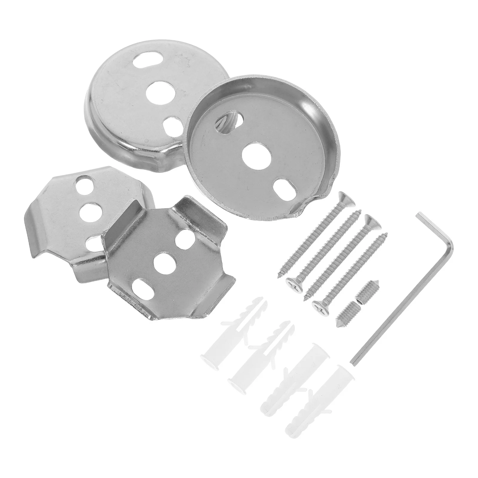 

15pcs Stainless Steel Bath Towel Rack Replacement Accessories Wall Mounted Screws Brackets Durable Rustproof Bathroom Hardware