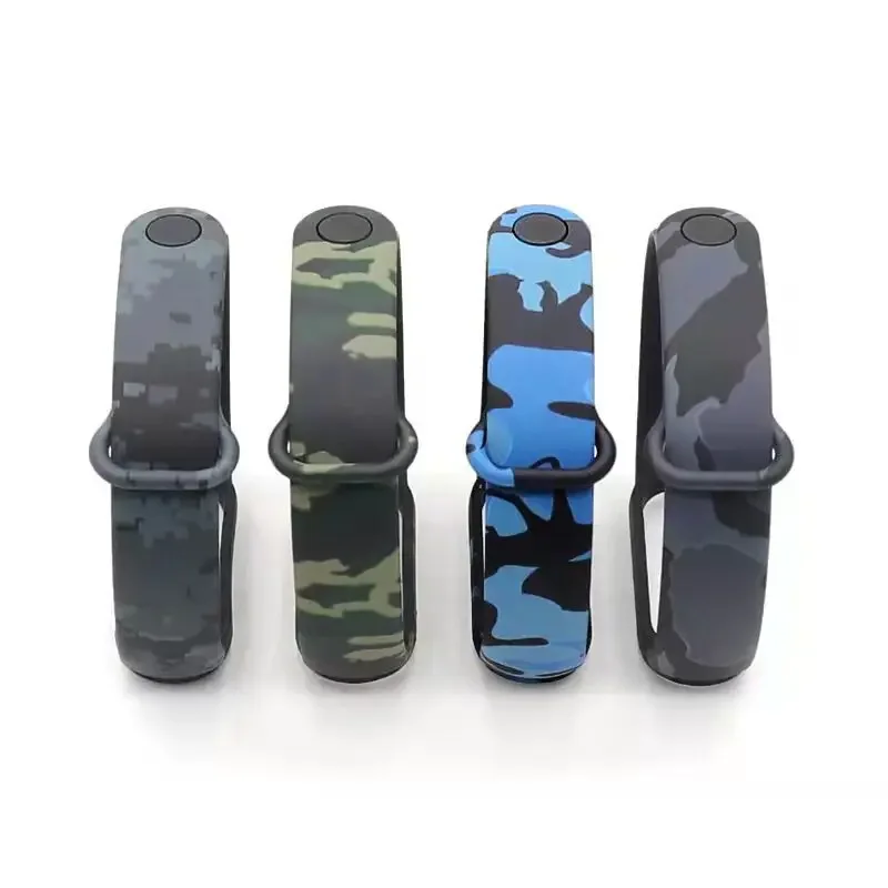 Camouflage Strap for Mi Band 7 6 5 4 3 Bracelet Xiaomi Mi Band 5 4 Strap Silicone Band for Wristband 7 6 3 Replacement Wristband