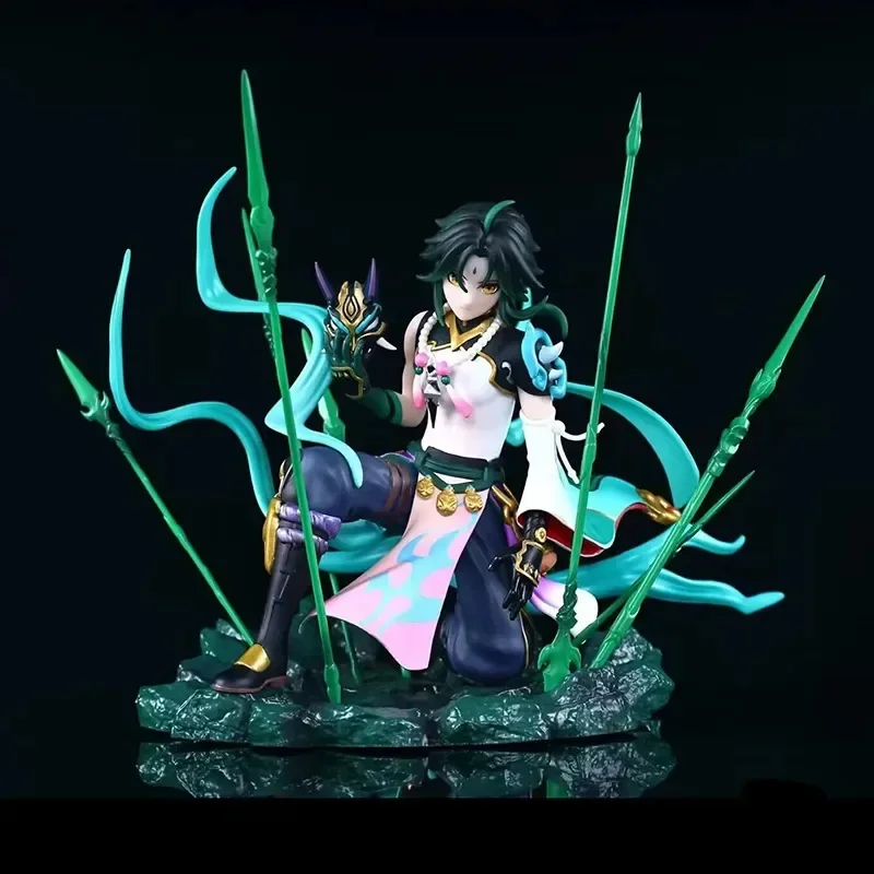 

22cm Genshin Impact Xiao Anime Figure Guardian Yaksha Xiao Action Figures Kawaii Nahida Klee Figurine Collection Model Doll Toys