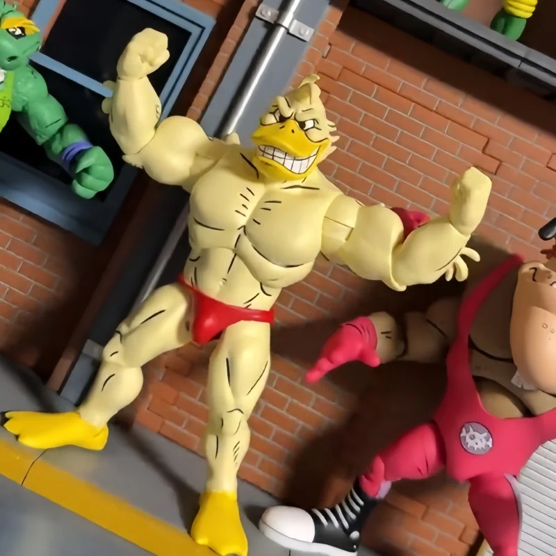 

Genuine Neca 7-Inch Articulated Mobile Doll Manga Version Of Ninja Turtles Wrestling Series Ace Duck In Stock