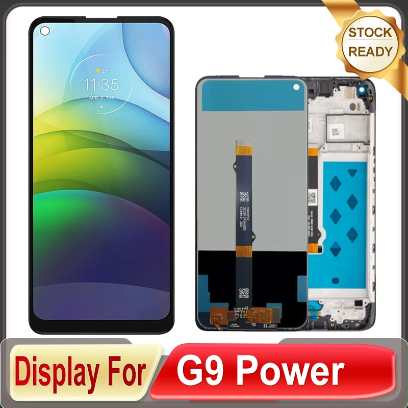 Pantalla LCD IPS de 6,8 pulgadas para Motorola Moto G9, montaje de digitalizador con pantalla táctil, piezas de repuesto XT2091-3, XT2091-4