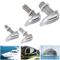 Water Intake Strainer, MJS023 Stainless Steel 316 Marine Boat Intake Strainer ThruHull Water Pickup Filter Scoop
